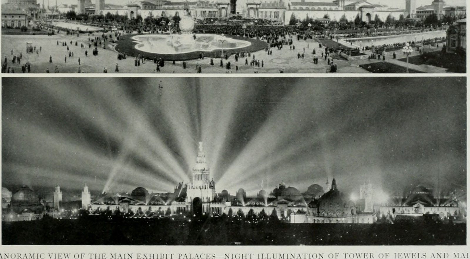 Night illumination of the palaces