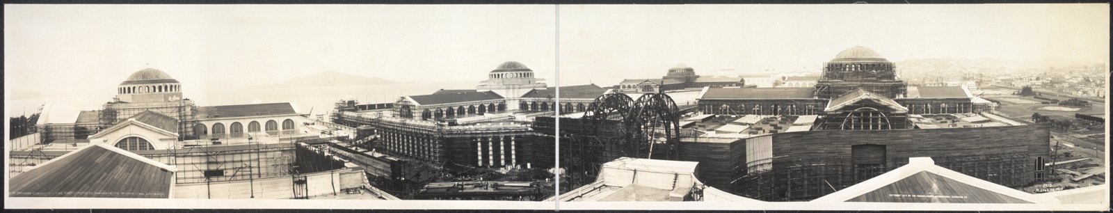 Panorama from top, Education Bldg., looking east