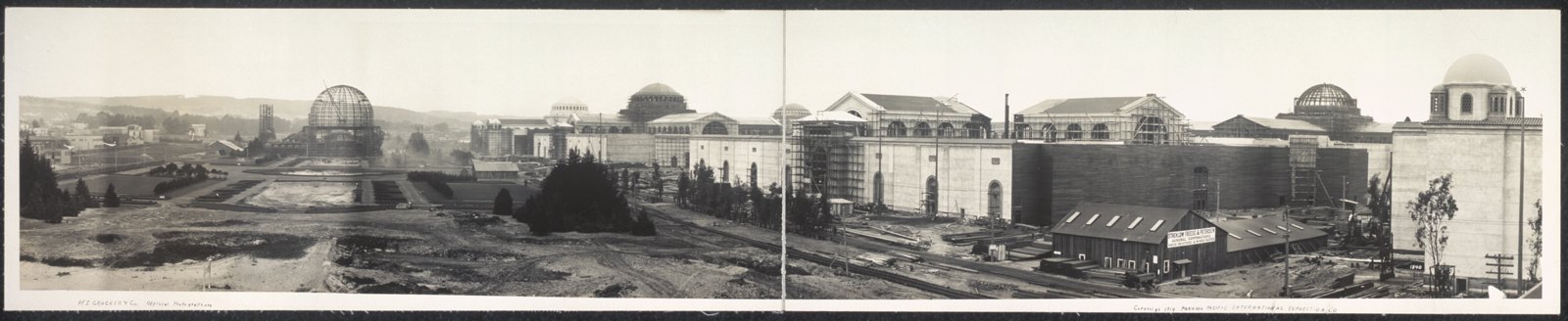 Panorama showing south gardens, 3/20/14