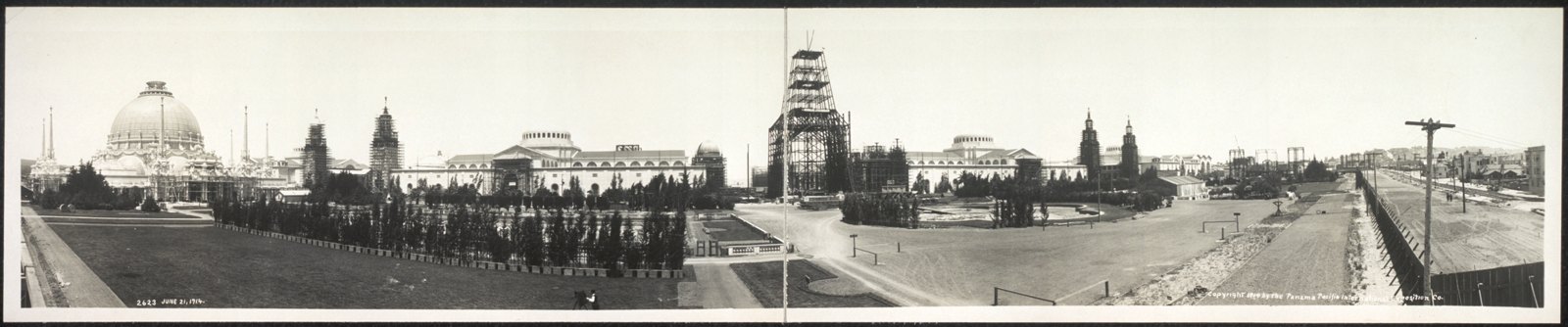 Panorama taken from the south gardens, June 21st, 1914