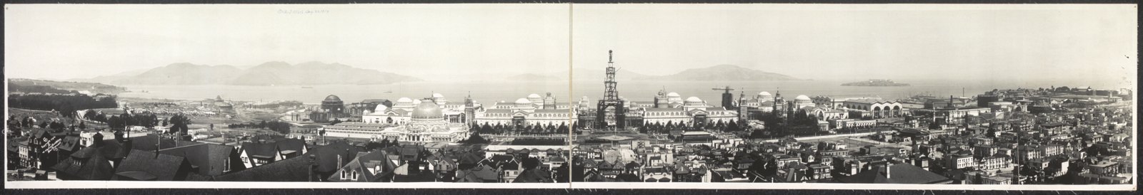 Bay and Exposition from 2626 Vallejo St., San Francisco